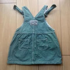 Petit Bateau ストライプ ジャンパースカート 12m｜74cmのサムネイル