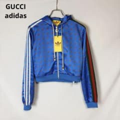 GUCCI adidas GG柄 トレフォイル ショート フード ブルゾン S GUCCI adidas GG柄 トレフォイル ショート フード ブルゾン S - メルカリ