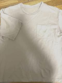 [USED] GU ジーユー　メンズ　Tシャツ　ベージュ　Lサイズのサムネイル