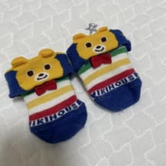 MIKI HOUSE ベビー靴下 くまモチーフ 9-11cmのサムネイル
