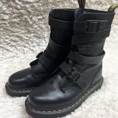 【廃盤】ドクターマーチン　ロングブーツ　BEVAN ベルト　22cm バックル 廃盤】ドクターマーチン ロングブーツ BEVAN ベルト 22cm バックル