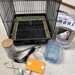 ゆりゆり様専用　HOEI 鳥かごとブンチョウ用シードセットのサムネイル