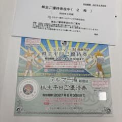 テルマー湯 株主平日ご優待券 2枚セットのサムネイル