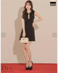 DEA.byROBEdeFLEURS/バストカットプリーツミニキャバドレスのサムネイル