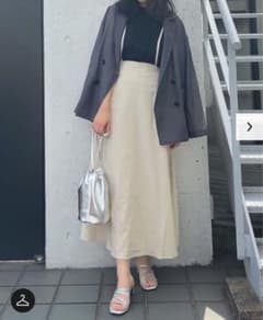 GU リネンブレンドサスペンダー付きスカートのサムネイル