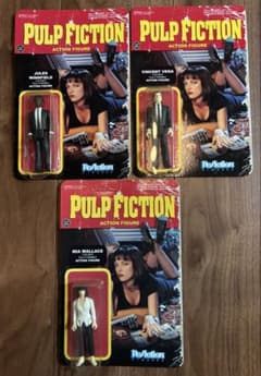 Pulp Fiction リ アクション フィギュア パルプフィクション ３体 Pulp Fiction リ アクション フィギュア パルプフィクション 3