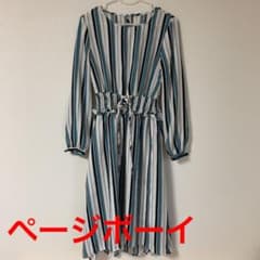 値下げ！ストライプ ワンピースのサムネイル