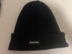 Supreme リブ編み ニット帽 黒のサムネイル