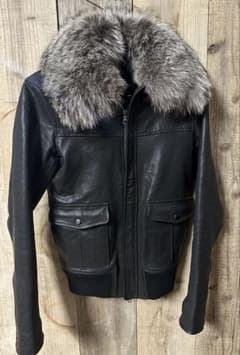 ・【ESTNATION×LEON】フォックスファー レザージャケット／ ESTNATION×LEON】フォックスファー レザージャケット／ - メルカリ