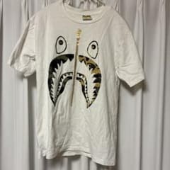 A BATHING APE シャーク Tシャツ ホワイト S