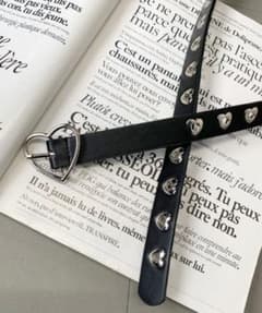 non-hedge ハートモチーフ ベルト ブラックのサムネイル