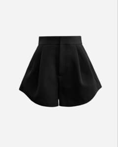 シェリエ　sheller ブラック　プリーツショートパンツ　ウエストゴム sheller シェリエ ショートパンツ - メルカリ