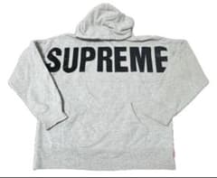 正規品　美品Supreme シュプリーム ビックロゴパーカー グレー Lのサムネイル