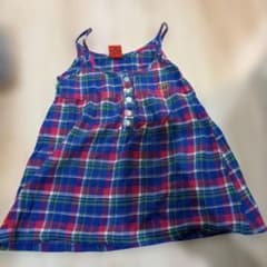 BABYDOLL チェック柄 ノースリーブワンピース 100cmのサムネイル