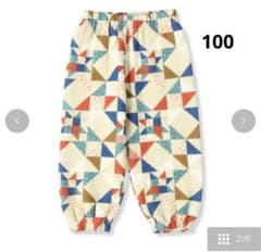 soft cheese しまむら ミコリッド キルト パンツ　100のサムネイル