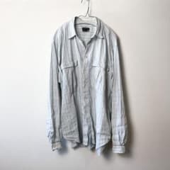 1990s Giorgio Armani 麻 ストライプ シャツ ヴィンテージ - メルカリ