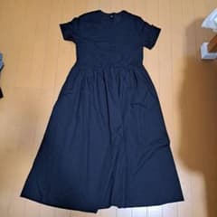 UNIQLO 黒 シャツワンピース Mのサムネイル