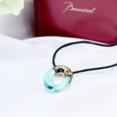 Baccarat ガレア 925 クリスタル ターコイズ ブルー ネックレス - メルカリ