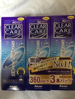 【新品未使用】AOセプト クリアケア 3本のサムネイル