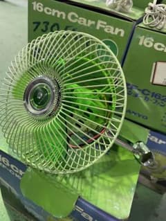 絶版当時物SANYO 16cm カーファン デコトラ旧車レトロ 扇風機 未使用品のサムネイル