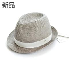 新品タグ付 ヘレンカミンスキー 麦わら帽子 ラフィア 中折れハット 薄