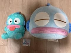 ハンギョドン　だらりんライフ　顔デカクッション あっかんべーBIG