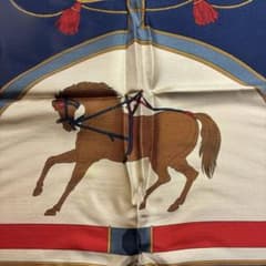 MANTERO スカーフ シルク 馬モチーフのサムネイル