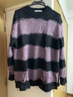 acne studios ボーダーダメージニットのサムネイル