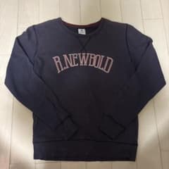 R.NEWBOLD クルーネック スウェット ネイビーSのサムネイル