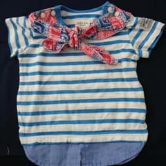 キッズズー☆ボーダーマリンTシャツ70のサムネイル