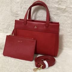 美品 現行品 アニエスベー ミニトートバッグ ショルダーバッグ ロゴ
