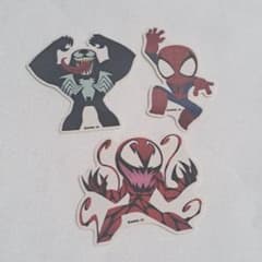 【新品】MARVEL ステッカーセット ヴェノム/カーネイジ/スパイダーマンのサムネイル