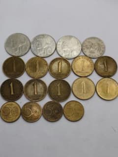 オーストリア 旧硬貨 10シリング、1シリング 50グロッシェン18枚セットのサムネイル