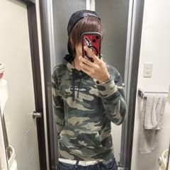 平成　y2k 迷彩柄 パーカー