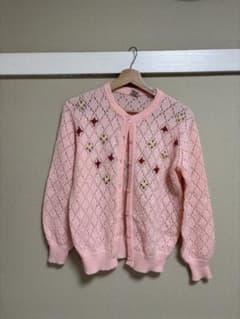 バラのカーディガン˚✧₊レディース　古着 ヴィンテージ　秋服のサムネイル