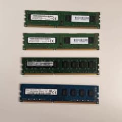 デスクトップ用DDR3メモリ 4枚 計20GB - メルカリ