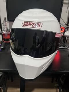 SIMPSON フルフェイスヘルメット ホワイト アウトロー - メルカリ