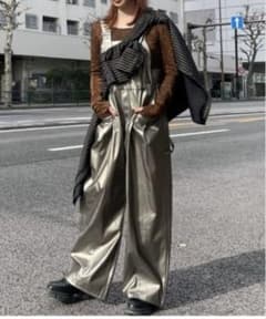 AMERI LIKE WORKER SYNTHETIC LEATHER PANTのサムネイル