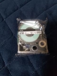 未使用品　テプラテープ　12mm　白のサムネイル