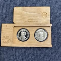 銀貨スペイン 1990年 2000ペセタ2枚セット プルーフのサムネイル