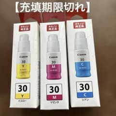 ジャンク品】【使用期限切れ】 Canon 純正インクボトル3本 - メルカリ