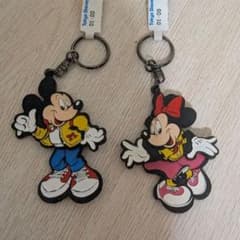東京ディズニーランド ミッキー ミニー キーホルダー 2種セットのサムネイル