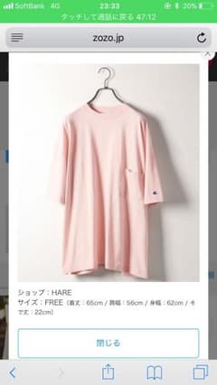 HARE/championビッグカットソーのサムネイル