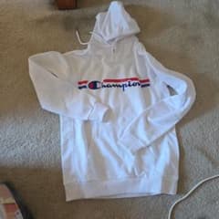 Champion ホワイト プルオーバーパーカー - 3