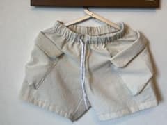 MOUNTEN キッズ ハーフパンツ アイボリー ウエストゴムのサムネイル