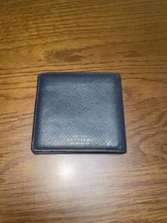 SMYTHSON ネイビー　二つ折り財布 箱付きのサムネイル
