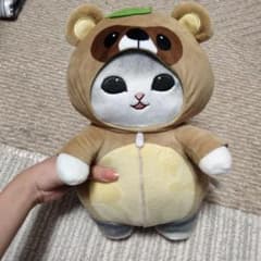 たぬきの着ぐるみをかぶった猫のぬいぐるみのサムネイル