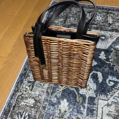 かごバッグ ハンドバッグ ブラックのサムネイル