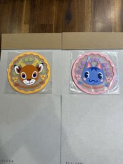 【新品未使用】あつ森 クリアラバーコースター 2枚セット ブーケ ペーターガチャ
