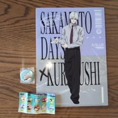SAKAMOTO DAYS 클리어 파일 캔 배지 세트